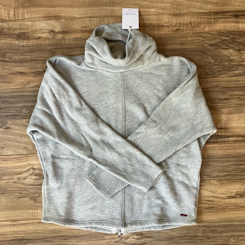 NWT - n:PHILANTHROPY Gray Helix Turtleneck Zipperback XS